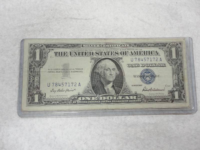 US Silver Certificate Dollar Bill