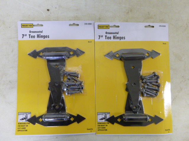 lot 501 image: 2 Project Pro Ornamental 7 Tee Hinges