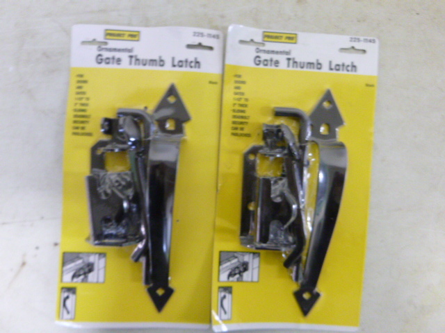 lot 505 image: 2 Project Pro Ornamental Gate Thumb Latches