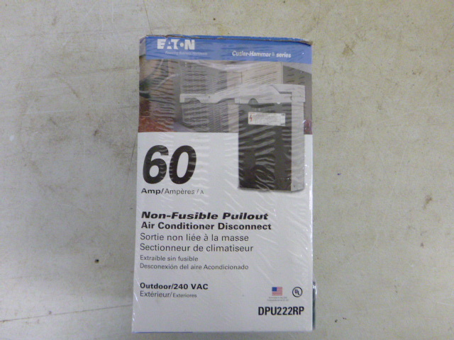 lot 507 image: Eaton 60 Amp Non-Fusible Pullout Cutler-Hammer Series