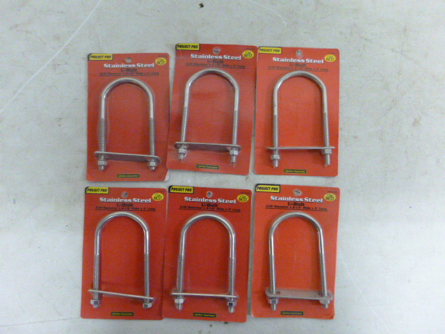 lot 536 image: 6 Project Pro Stainless Steel U-Bolts