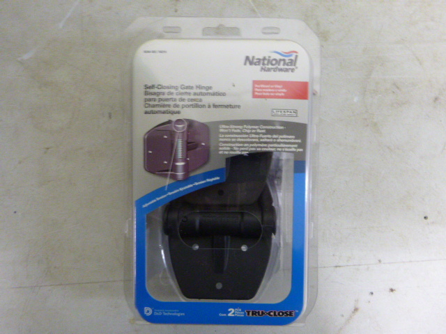 lot 538 image: National Hardware Self Closing Gate Hinges