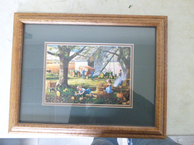lot 580 image: Framed Farm Picture