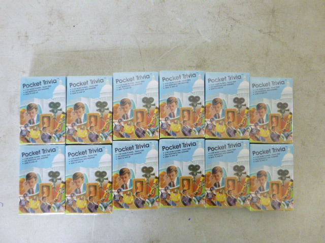 lot 591 image: 12 Packs of Movie Pocket Trivia Cards