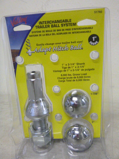 lot 35 image: Valley Interchangeable Trailer Ball System
