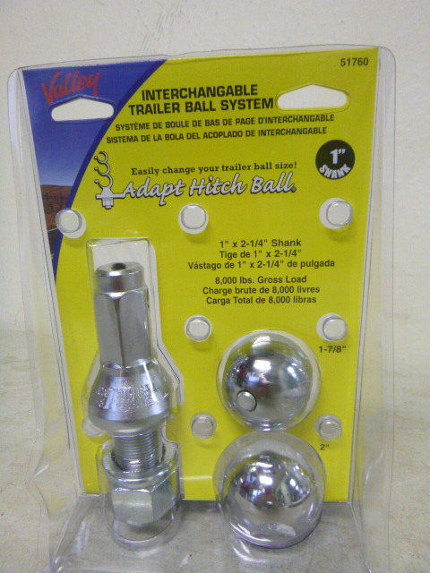 lot 37 image: Valley Interchangeable Trailer Ball System