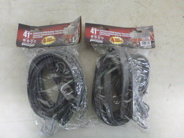 lot 44 image: 4 Packs of Erickson Industrial EPdm Rubber Tarp Straps