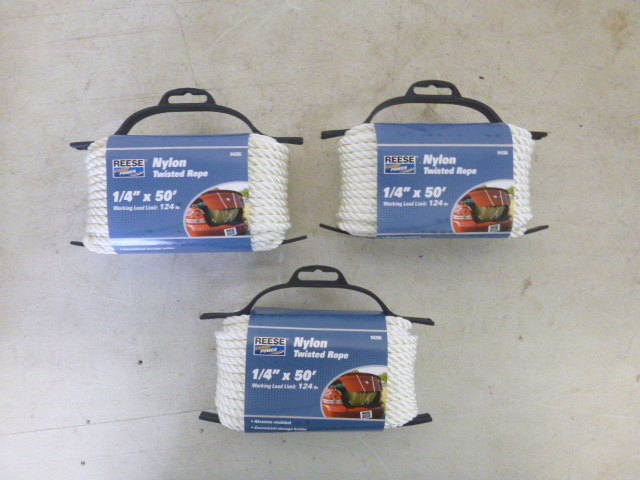 lot 78 image: 3 Spools of Reese Nylon Twisted Rope