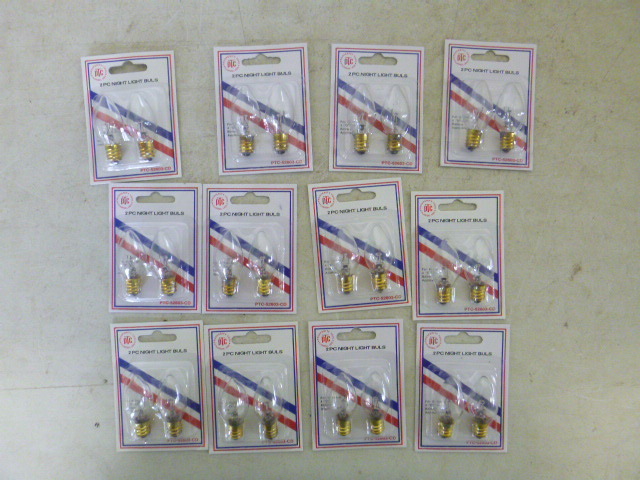 lot 152 image: 12 Packs of PTC Night Light Bulbs