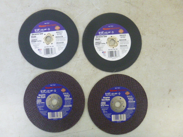 lot 192 image: 4 Abrasive Saw Blades