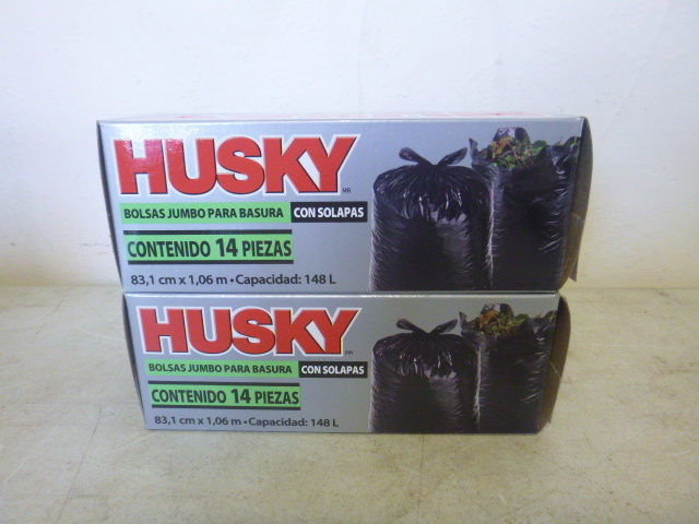 lot 279 image: 2 Boxes of Husky Flap Tie Yard Bags