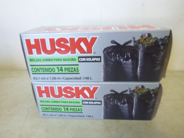 lot 280 image: 2 Boxes of Husky Flap Tie Yard Bags
