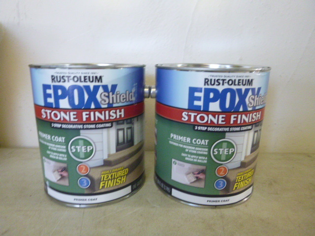 lot 308 image: 2 Gallons of Rust-Oleum Epoxy Shield Stone Finish
