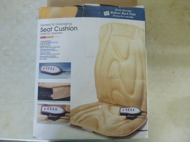 lot 336 image: Road Pro Heated and Massaging Seat Cushion