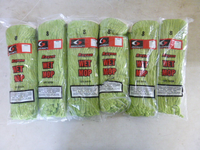 lot 352 image: 6 Silkcraft Rayon Wet Mops