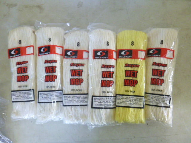 lot 353 image: 6 Silkcraft Rayon Wet Mops