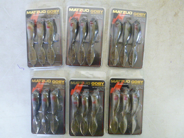 lot 431 image: 6 Packs of Matzuo Goby Minnows