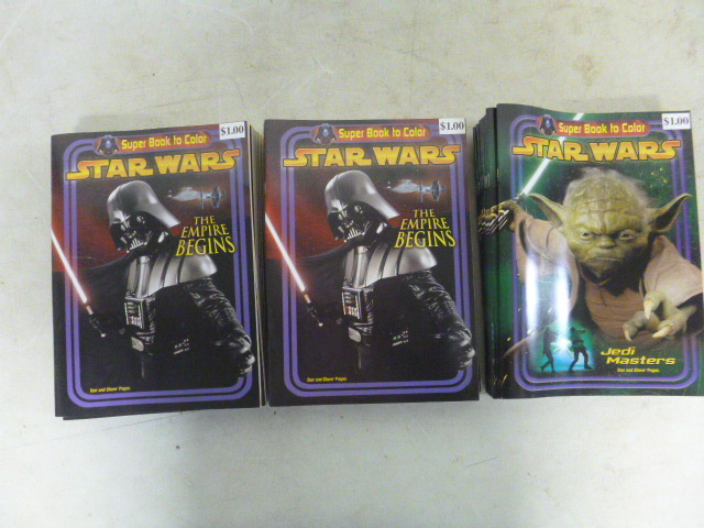 lot 446 image: 30 Miscellaneous Star Wars Coloring Books
