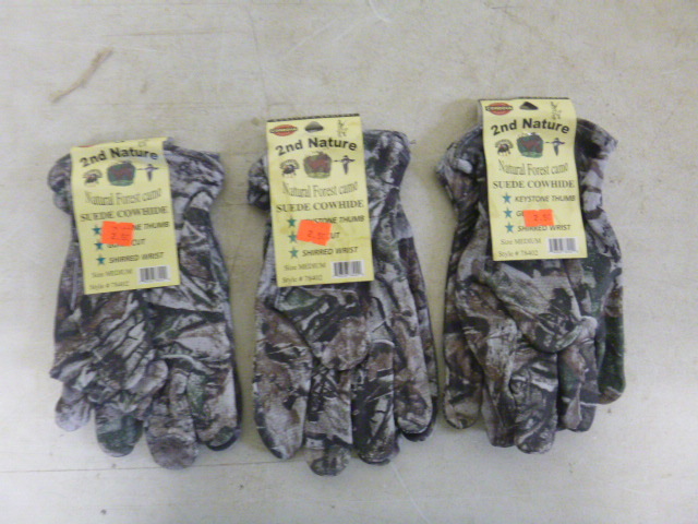lot 450 image: 3 Pair of Cordova 2nd Nature Suede Cowhide Gloves