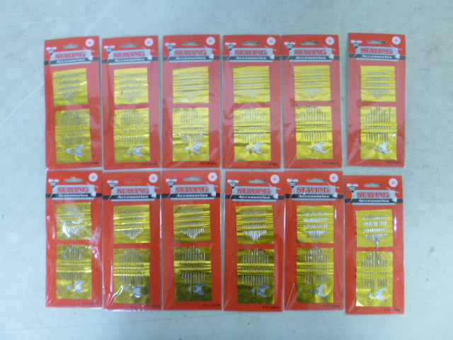 lot 461 image: 12 Packs of PTC Sewing Needles