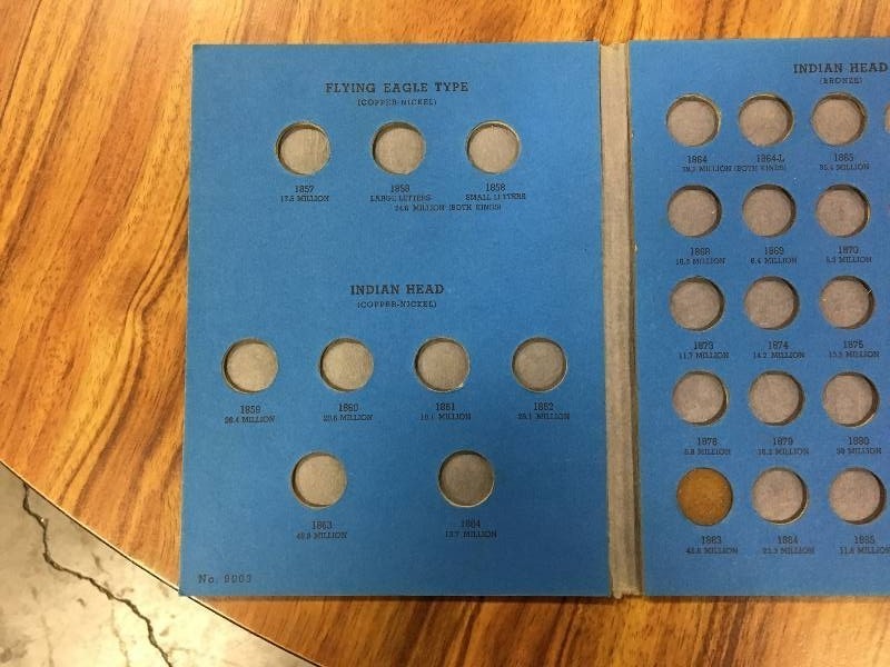 Indian Head Cents 1857 to 1909