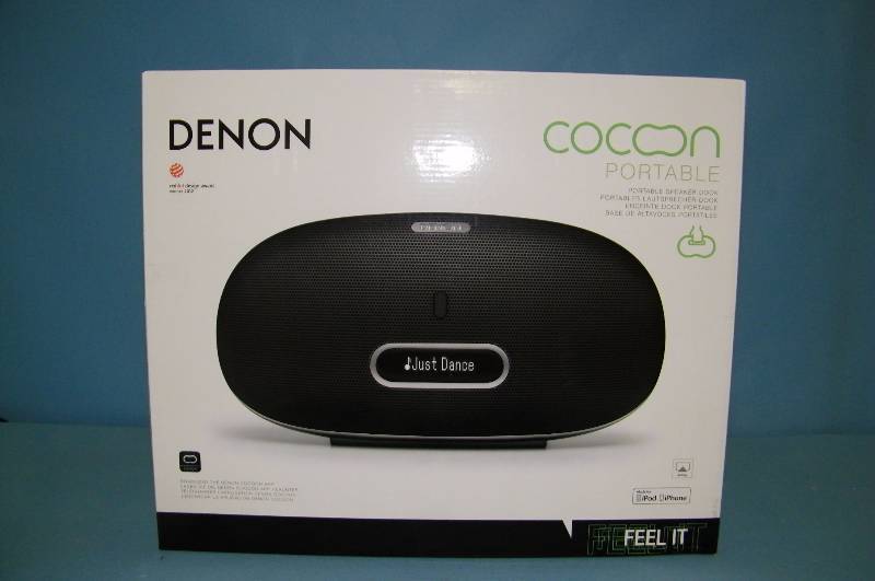 lot 47 image: Denon, Cocoon, Portable Stereo Audio iPodiPhone Speaker Dock System - BRAND NEW