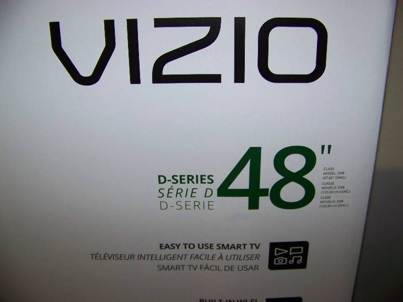lot 2 image: 48, Vizio, SMART, LED, HDTV  Televison - BRAND NEW