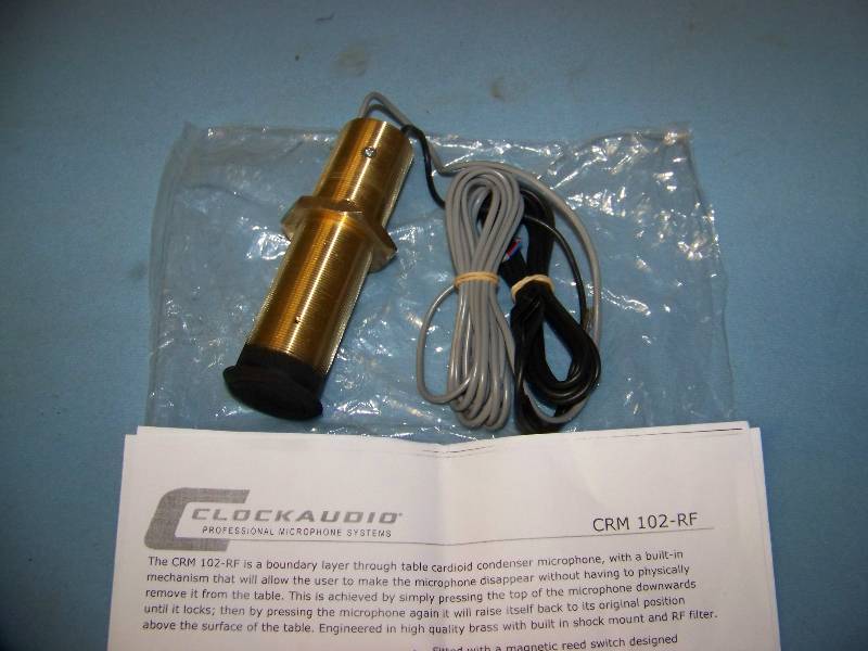 lot 53 image: Clock Audio, Cardioid Condenser Mic  Microphone and Audio-Technica, 6 Gooseneck, Cardioid Mic  Microphone