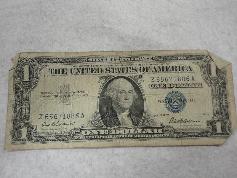 2 US Silver Certificate Dollar Bills