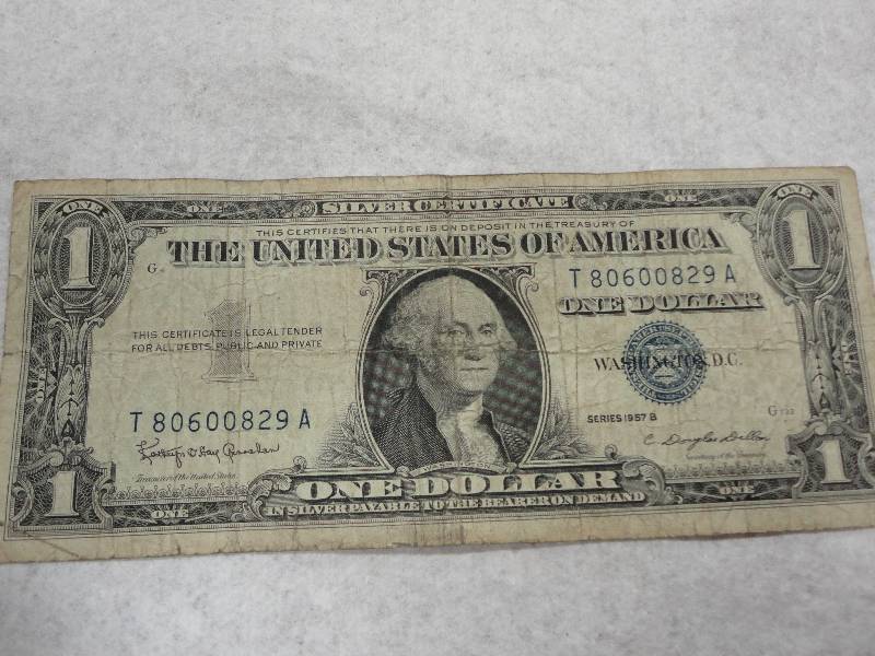 2 US Silver Certificate Dollar Bills