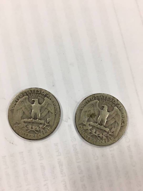 1937 and 1940 Silver Quarter