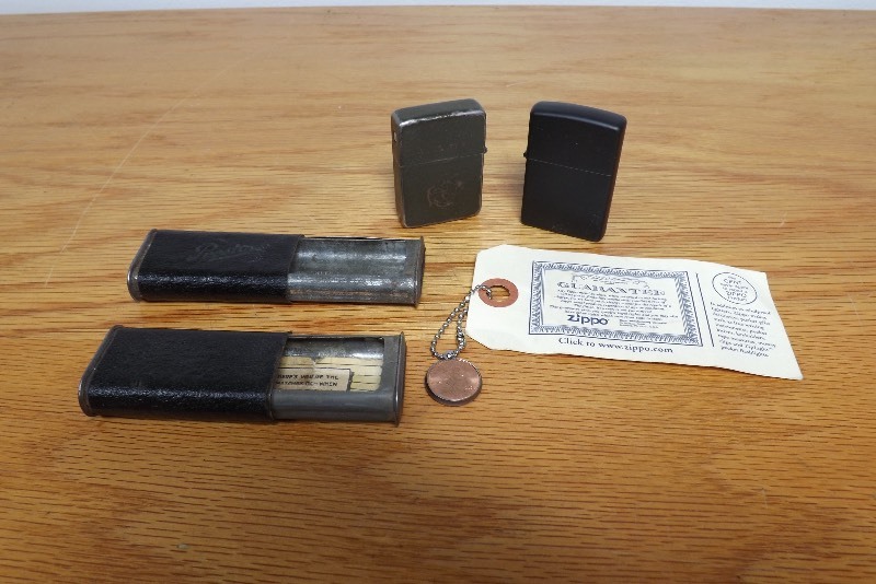 lot 22 image: Lot of Vintage Lighters, Matchboxes, etc.
