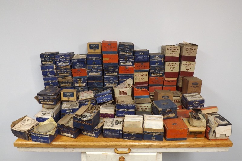 lot 37 image: Massive Lot of Vintage New Old Stock Ford etc. Piston Rings