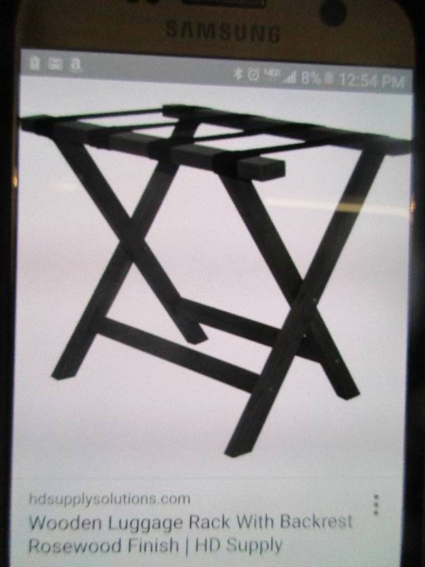 wooden luggage rack   MNLRRW02B