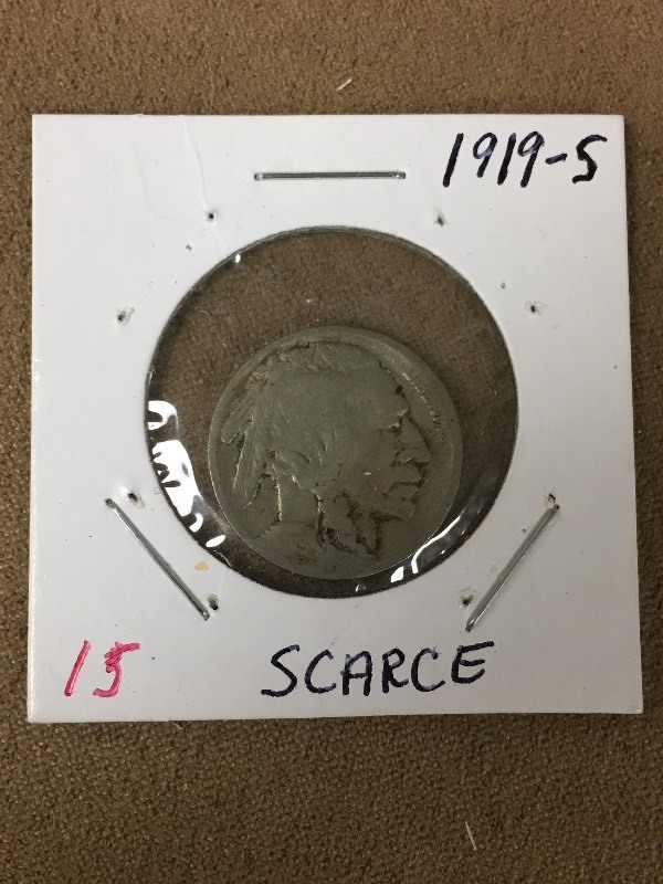 1919-S Buffalo Nickel  Scarce Date...