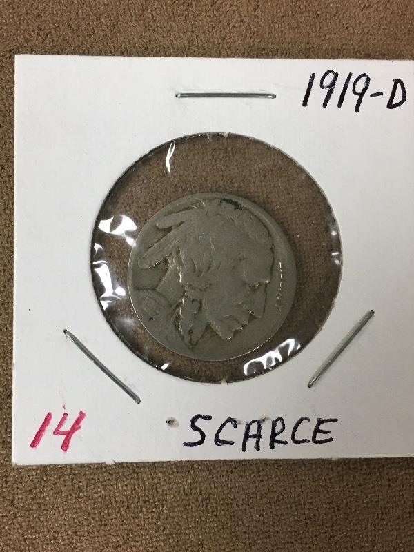 1919-D Buffalo Nickel  Scarce Date...