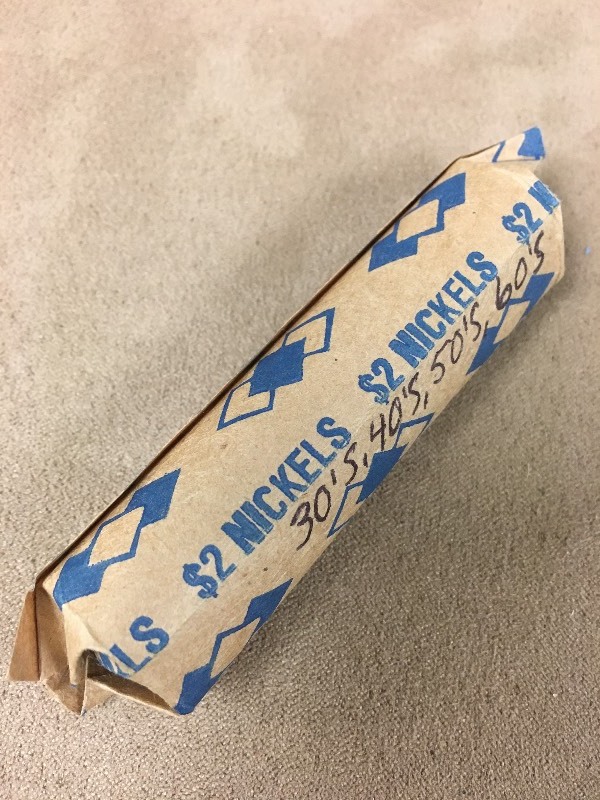 1 roll of 40 mixed date Jefferson n...