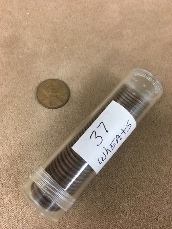 1 partial roll of 37 mixed date Whe...