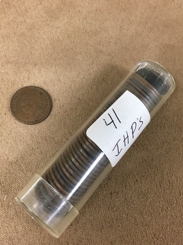 1 partial roll of 41 mixed date Ind...