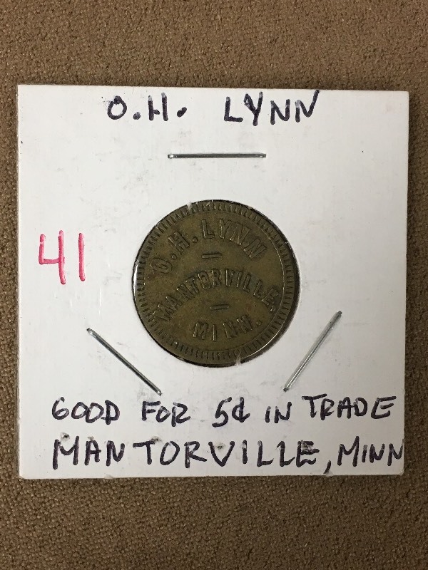 Trade Token   O.H. Lynn Mantorville...