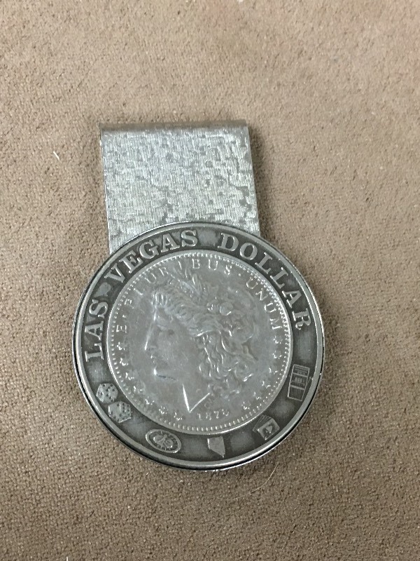 A Like New Money Clip With A Silver...