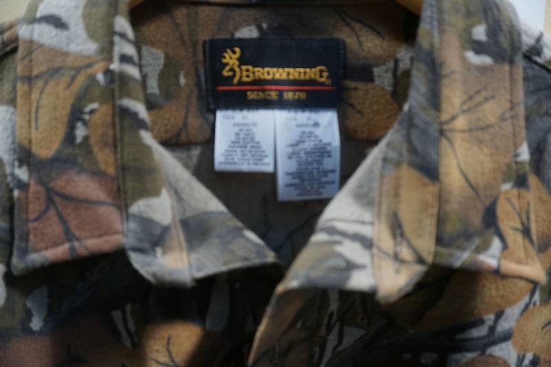 lot 172 image: Browning Camo Design Chamois Button Down Shirt
