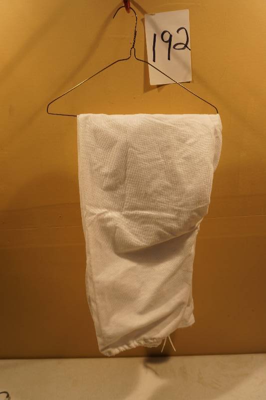 lot 192 image: White Out All White Cover All White Camo Pants