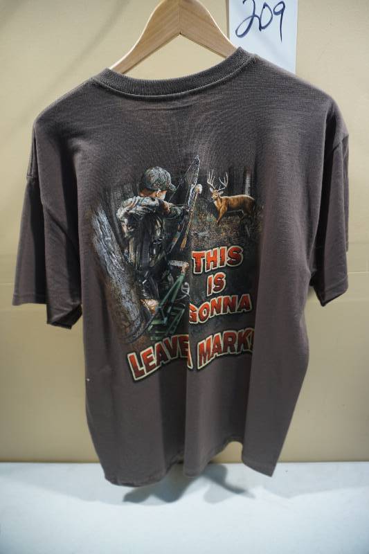 lot 209 image: Buck Wear This Is Gonna Leave a Mark T-Shirt