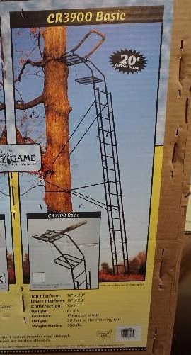 lot 34 image: Big Game Tree Stands Model CR3900 20 Ladder Stand