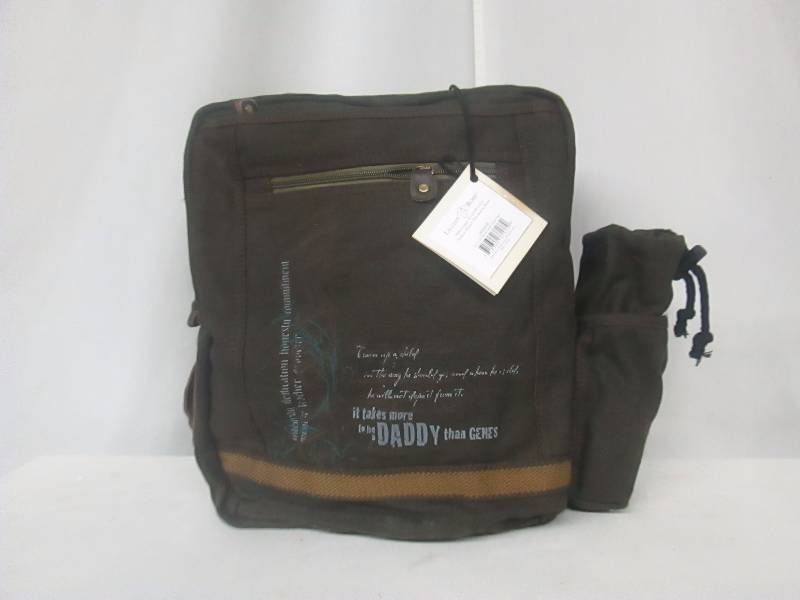 lot 91 image: Lillian Rose Baby Daddy Gene Diaper Bag - Brown