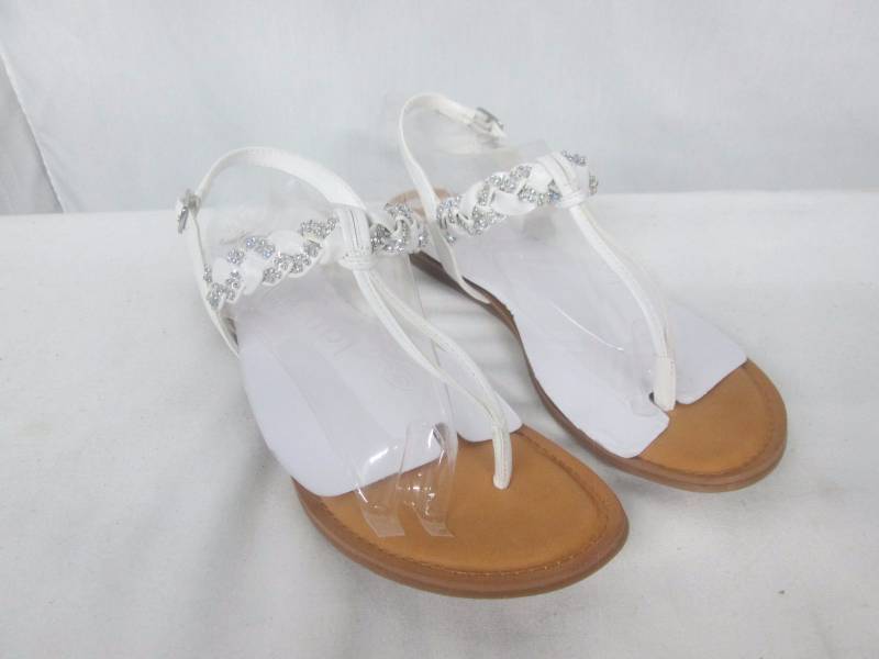 lot 55 image: Fergalicious Womens Shelly Braided Thong Sandal