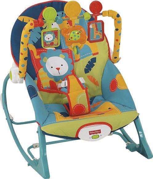 lot 22 image: Fisher-Price Dark Safari Infant-to-Toddler Rocker