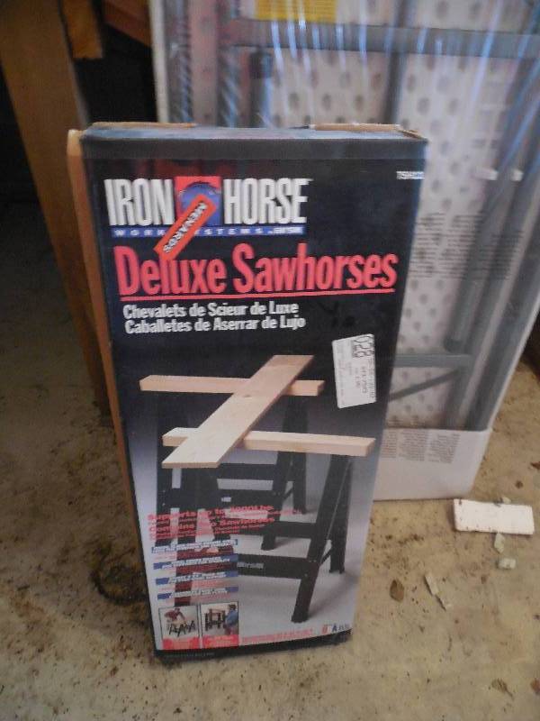 lot 35 image: IRON HORSE DELUXE SAW HORSES