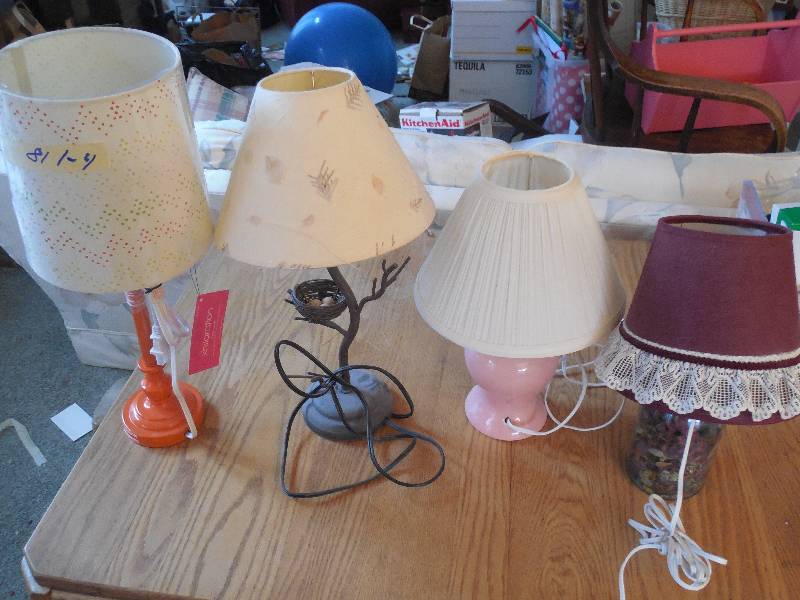 lot 81 image: LOT OF 4 LAMPS